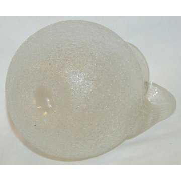 ANTICA CARAFFA VETRO GHIACCIATO Liberty MURANO ghiaccio BROCCA old ICE GLASS JUG