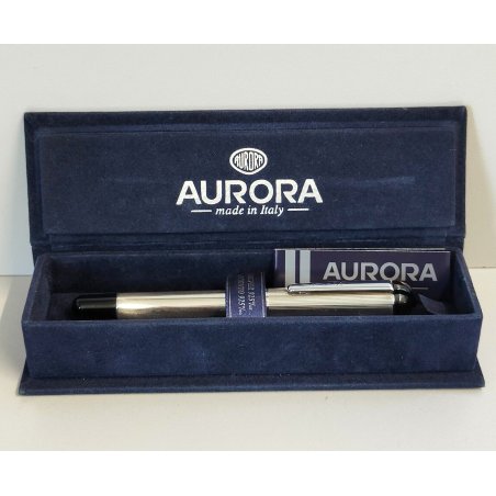 Aurora MILLERIGHE Penna Stilografica ARGENTO 925 BOX Vintage Fountain Pen NIB M