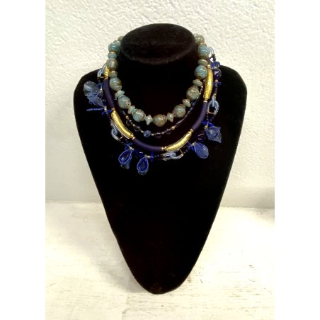LOTTO 4 COLLANE VINTAGE VETRO SOFFIATO MURANO BIJOUX collier