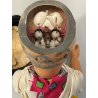 BAMBOLA BAMBOLOTTO ATHENA FURGA (?) PLASTICA RIGIDA DOLL 42 cm/h ORIGINALE '40