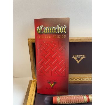 PENNA STILOGRAFICA VISCONTI CAMELOT 199 LIM. EDITION ORO MASSICCIO 18K EBANITE