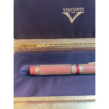 PENNA STILOGRAFICA VISCONTI CAMELOT 199 LIM. EDITION ORO MASSICCIO 18K EBANITE