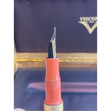 PENNA STILOGRAFICA VISCONTI CAMELOT 199 LIM. EDITION ORO MASSICCIO 18K EBANITE