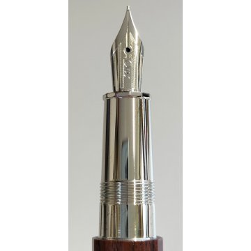 OMAS Arte Italiana Wood PENNA STILOGRAFICA argento 925 Fountain Pen PLUME WI 440