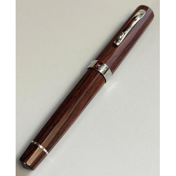 OMAS Arte Italiana Wood PENNA STILOGRAFICA argento 925 Fountain Pen PLUME WI 440