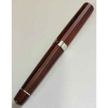 OMAS Arte Italiana Wood PENNA STILOGRAFICA argento 925 Fountain Pen PLUME WI 440