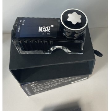 Montblanc INCHIOSTRO 60 ML NUOVO MIDNIGHT BLUE INK BOTTLE PENNA STILOGRAFICA BOX