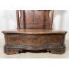 ANTICO INGINOCCHIATOIO BAROCCO ROMA LEGNO NOCE SECRETAIRE CHIESA 1700 EPOCA