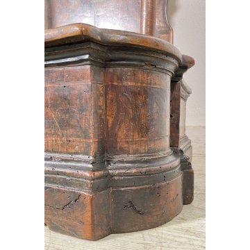 ANTICO INGINOCCHIATOIO BAROCCO ROMA LEGNO NOCE SECRETAIRE CHIESA 1700 EPOCA