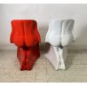 COPPIA SEDIA DESIGN Fabio Novembre MOD. Her POLIPROPILENE CHAIR ANNI 80/90 ROSSA