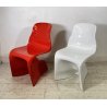 COPPIA SEDIA DESIGN Fabio Novembre MOD. Her POLIPROPILENE CHAIR ANNI 80/90 ROSSA