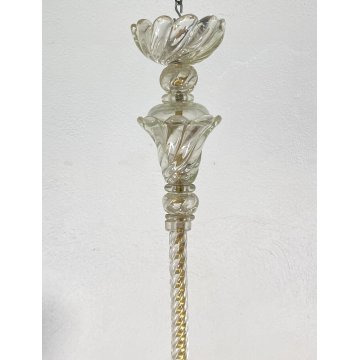 RARISSIMO LAMPADARIO ATTR. ERCOLE BAROVIER E TOSO ANNI 40 VETRO MURANO CEILING