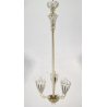 RARISSIMO LAMPADARIO ATTR. ERCOLE BAROVIER E TOSO ANNI 40 VETRO MURANO CEILING