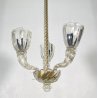 RARISSIMO LAMPADARIO ATTR. ERCOLE BAROVIER E TOSO ANNI 40 VETRO MURANO CEILING