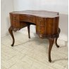ANTICA SCRIVANIA DA CENTRO CHIPPENDAL SCRITTOIO 1800 LEGNO 5 CASSETTI OLD RADICA