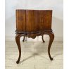 ANTICA SCRIVANIA DA CENTRO CHIPPENDAL SCRITTOIO 1800 LEGNO 5 CASSETTI OLD RADICA
