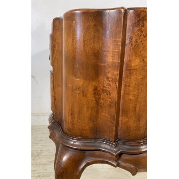 ANTICA SCRIVANIA DA CENTRO CHIPPENDAL SCRITTOIO 1800 LEGNO 5 CASSETTI OLD RADICA