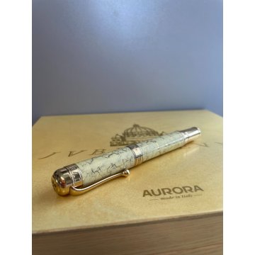 PENNA STILOGRAFICA AURORA JUBILAEUM BOX FOUNTAIN PEN ITALY SCATOLA MEDAGLIONE