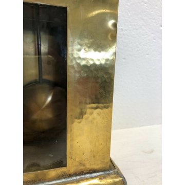 ANTICO OROLOGIO TAVOLO ART NOUVEAU BRASS DORATO PARIGINA 1800 PENDOLO EPOCA