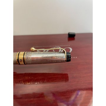 PENNA STILOGRAFICA AURORA CARLO GOLDONI BOX FOUNTAIN PEN ITALY ORO 14K SCATOLA