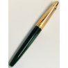 WATERMAN Edson Smeraldo PENNA STILOGRAFICA Vintage Fountain Pen VERDE ORO plume