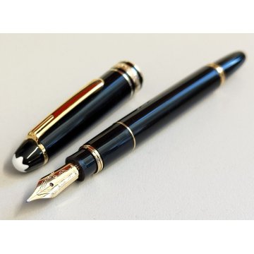 MONTBLANC Meisterstuck 114 HOMMAGE W. A. Mozart NERO ORO Penna Stilografica MINI