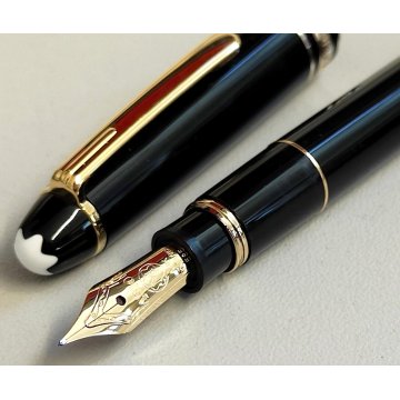 MONTBLANC Meisterstuck 114 HOMMAGE W. A. Mozart NERO ORO Penna Stilografica MINI