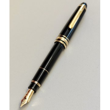 MONTBLANC Meisterstuck 114 HOMMAGE W. A. Mozart NERO ORO Penna Stilografica MINI