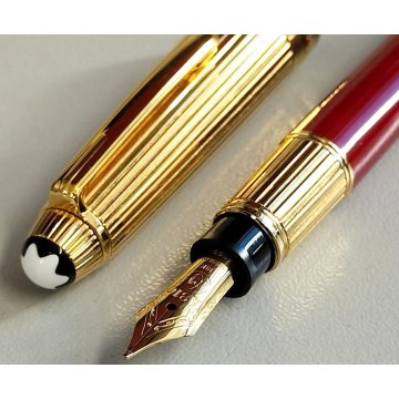 MONTBLANC Meisterstuck 114 HAWAM Coral ROSSO ORO Penna Stilografica MINI nib 18k