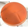 SET 4 SEDIE VINTAGE ARANCIONI DESIGN CALLIGARIS MADE IN ITALY METALLO PELLE 1950