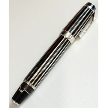 Montblanc BOHEME Platinum Crystal PENNA STILOGRAFICA nib ORO 18k Fountain Pen