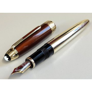 Montblanc SOLITAIRE Le Grand Citrine PENNA STILOGRAFICA nib ORO 18k Fountain Pen