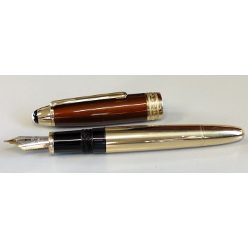 Montblanc SOLITAIRE Le Grand Citrine PENNA STILOGRAFICA nib ORO 18k Fountain Pen