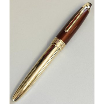 Montblanc SOLITAIRE Le Grand Citrine PENNA STILOGRAFICA nib ORO 18k Fountain Pen