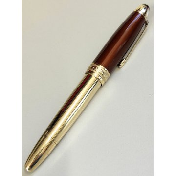 Montblanc SOLITAIRE Le Grand Citrine PENNA STILOGRAFICA nib ORO 18k Fountain Pen