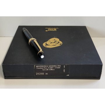 Montblanc WEDDING 146 Le Grand PENNA STILOGRAFICA nib ORO 14k Fountain Pen BOX