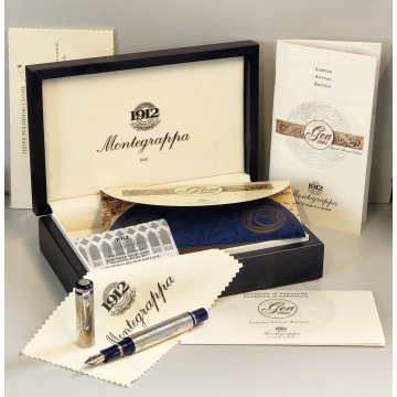 MONTEGRAPPA Gea 2001 Lim. Edition PENNA STILOGRAFICA Argento 925 FOUNTAIN PEN