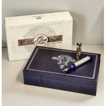 MONTEGRAPPA Gea 2001 Lim. Edition PENNA STILOGRAFICA Argento 925 FOUNTAIN PEN