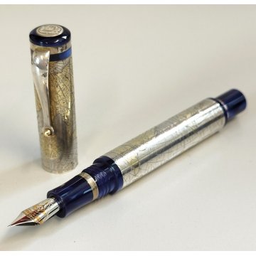 MONTEGRAPPA Gea 2001 Lim. Edition PENNA STILOGRAFICA Argento 925 FOUNTAIN PEN