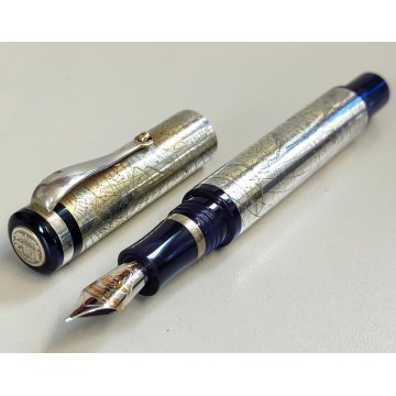 MONTEGRAPPA Gea 2001 Lim. Edition PENNA STILOGRAFICA Argento 925 FOUNTAIN PEN