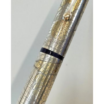 MONTEGRAPPA Gea 2001 Lim. Edition PENNA STILOGRAFICA Argento 925 FOUNTAIN PEN