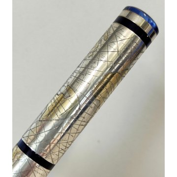 MONTEGRAPPA Gea 2001 Lim. Edition PENNA STILOGRAFICA Argento 925 FOUNTAIN PEN