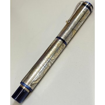 MONTEGRAPPA Gea 2001 Lim. Edition PENNA STILOGRAFICA Argento 925 FOUNTAIN PEN