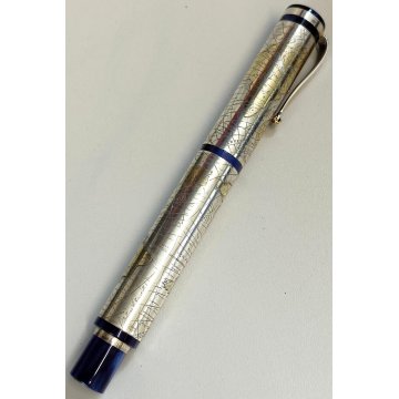 MONTEGRAPPA Gea 2001 Lim. Edition PENNA STILOGRAFICA Argento 925 FOUNTAIN PEN