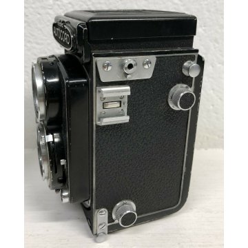 ANTICA MACCHINA FOTOGRAFICA MINOLTA AUTOCORD ROKKOR CITIZEN NERO DECORATA EPOCA