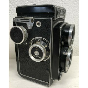 ANTICA MACCHINA FOTOGRAFICA ROLLEICORD XENAR FRANKE HEIDECKE NERO DECORATA EPOCA
