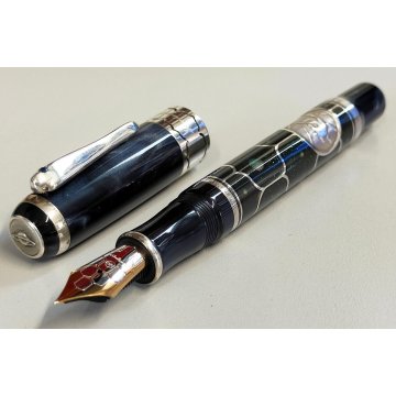 MONTEGRAPPA Cosmos ENIGMA Lim. Edition PENNA STILOGRAFICA Argento FOUNTAIN PEN