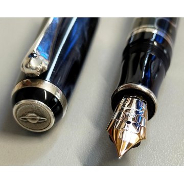 MONTEGRAPPA Cosmos ENIGMA Lim. Edition PENNA STILOGRAFICA Argento FOUNTAIN PEN