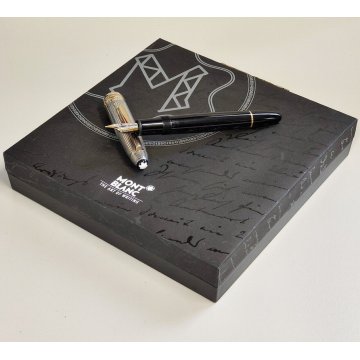 Montblanc SOLITAIRE 146 Doué Argento 925 PENNA STILOGRAFICA Fountain Pen PLUME