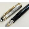Montblanc SOLITAIRE 146 Doué Argento 925 PENNA STILOGRAFICA Fountain Pen PLUME